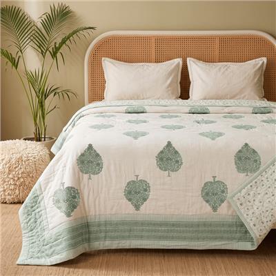 Quilted Reversible Double Bedcover
