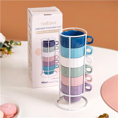 Kaori Stackable Mini Tea Cup Set Of 6