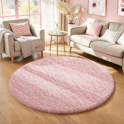 Amazon.com: Ophanie Round Rug 4Ft Ivory Circle Area Rugs, Fluffy Fuzzy Small Bedroom Christmas Carpet 4 foot, Plush Shag Floor Cream Living Room Circu