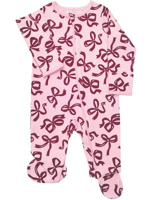 Wonder Nation Organic Cotton Baby two-way zipper footed Sleep n Play Pajamas, Sizes Preemie-6/9 Months - Walmart.com
