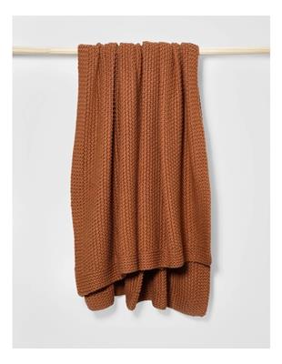 Australian House & Garden Norwood Throw in Earth | MYER