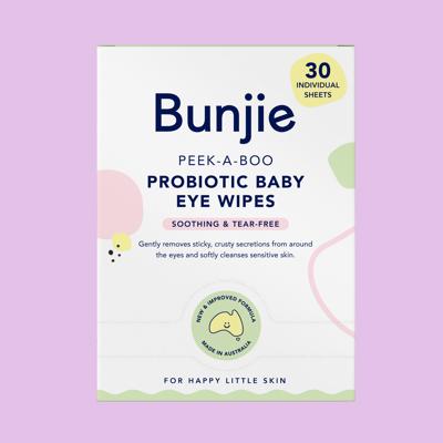 Probiotic Baby Eye Wipes – Gentle & Soothing for Little Eyes – Bunjie