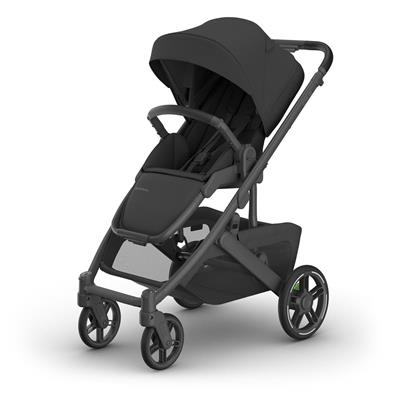 UPPAbaby Cruz V3 Stroller - Jake (Charcoal / Carbon Frame / Black Leather)