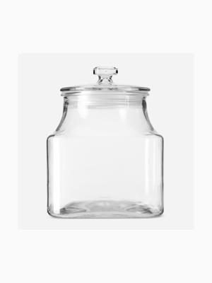 square glass canister with lid 2.4l | Bash