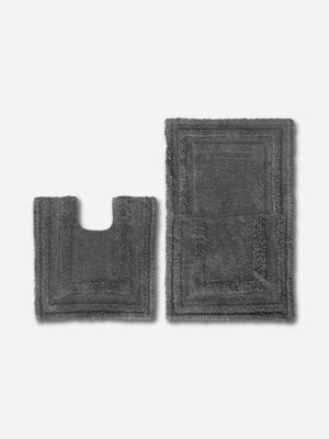 Volpes Ollie 100% Cotton Granite Bath Rug Set | Bash