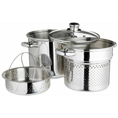 KitchenCraft World of Flavours Italian Stainless Steel Pasta Pot Set - Yuppiechef