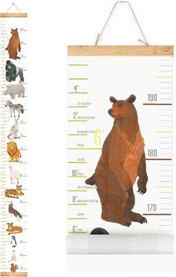 Amazon.com: MIBOTE Growth Height Chart for Kids, Removable 79x7.9 (Animal) | Canvas Height Measurement Ruler for Kids Room & Nursery Wall Decor – Re
