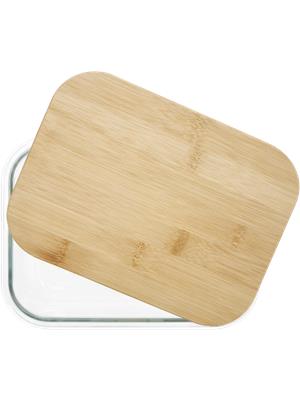 Glass Container With Bamboo Lid