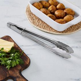 Essentials Stainless Steel Tongs | Dunelm
