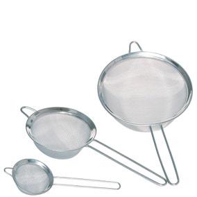 KitchenCraft Set of 3 Stainless Steel Fine Mesh Round Sieves | Dunelm