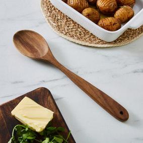 Wooden Solid Spoon | Dunelm