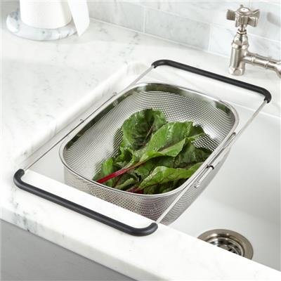 Over-The-Sink Mesh Colander   Reviews | Crate & Barrel