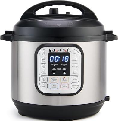 Amazon.com: Instant Pot Duo 6 Qt 7-in-1 Electric Pressure Cooker, Stainless Steel | Slow cooks, makes rice and yogurt, steams, sautés, warms and steri