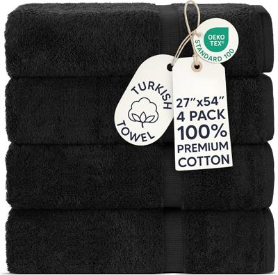 Amazon.com: Chakir Turkish Linens 100% Cotton 4-Pack Bath Towels 27x54, White | Premium Cotton Turkish Bath Towels, Set Of 4 At 27x54, Oeko-Tex Certif