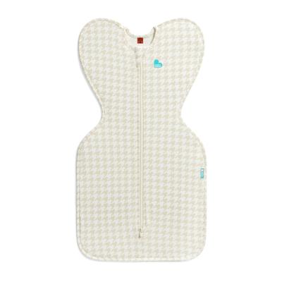 Love To Dream Swaddle Up 1.0 Tog Houndstooth Tan Size Small | Baby Bunting AU