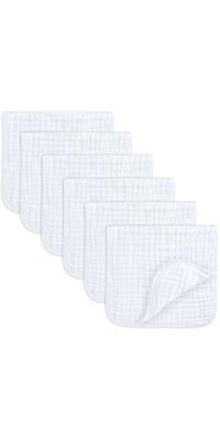 Buy Comfy Cubs Muslin Burp Cloths Pack White at Well.ca | Free Shipping $35+ in Canada