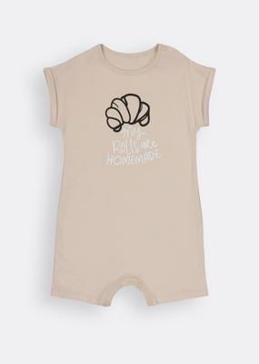 Croissant Slogan Cotton Romper | Woolworths