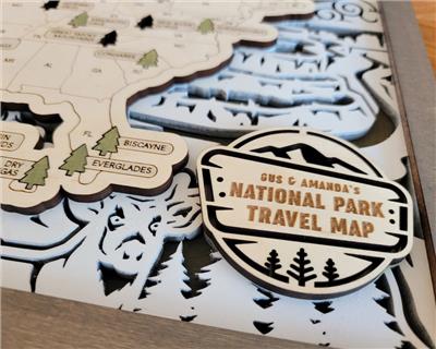Custom USA National Parks Travel Map Camper RV Gift Anniversary Gift Gift for Hiker Retirement Gift Custom National Park Map - Etsy