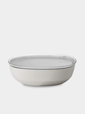 Mepal Silueta Serving Bowl with Lid 4000ml Nordic White | Bash