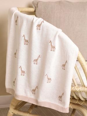 Giraffe Embroidered Shawl | JoJo Maman Bébé