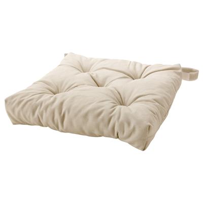 MALINDA chair pad, light beige, 16/14x15x3 - IKEA