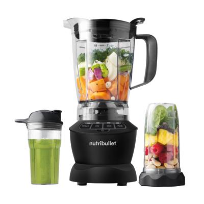 nutribullet Blender Combo with Serve Cups, NBF10500AK Matte Black, 1000W - Walmart.com