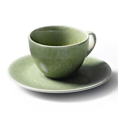JAN Ashes and Olive Cups and Saucers Set of 4 - Yuppiechef