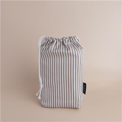 Co-Sleeper Bassinet / Change Pad Waterproof Sheet - Mocha Pinstripe