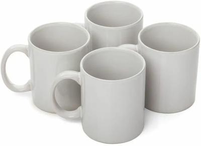 Haden 4PC Mug Set White Stoneware Microwave & Dishwasher Safe Durable 12oz : Amazon.co.uk: Home & Kitchen