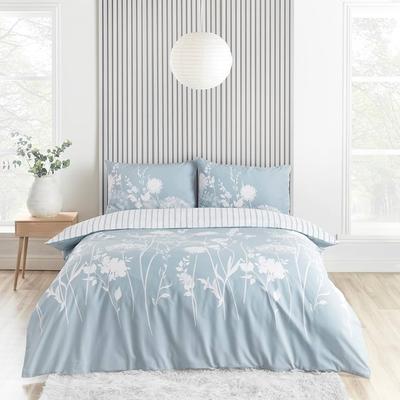 Catherine Lansfield Meadowsweet Floral Reversible Double Duvet Cover Set with Pillowcases Green : Amazon.co.uk: Home & Kitchen