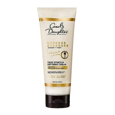 Carols Daughter Goddess Strength True Stretch Defining Hair Cream For Waves, Coils and Curls, Curl Defining Cream with Castor Oil, 6.8 Fl Oz