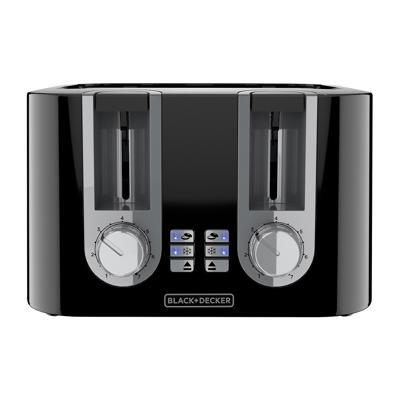 Black+Decker 4-Slice Electric Toaster TR0045, Color: Black - JCPenney