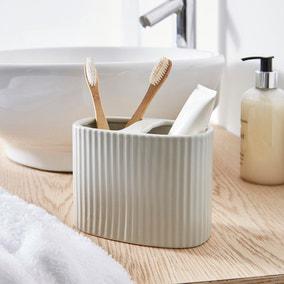 Ribbed Electric Toothbrush Holder | Dunelm