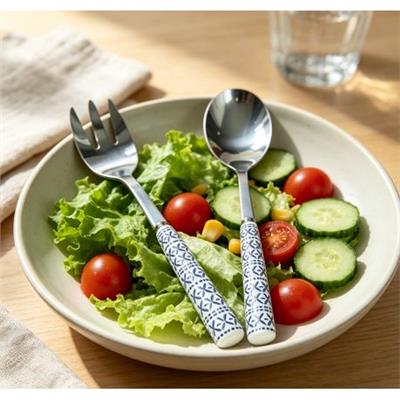 Danny Home Porcelain Salad Servig Fork & Spoon Set-PSS2012-2 | Shop Today. Get it Tomorrow! | takealot.com