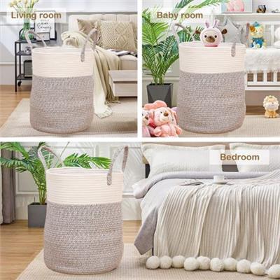 Laundry Basket Foldable Woven Storage Basket Blanket Basket with Handle | Shop Today. Get it Tomorrow! | takealot.com