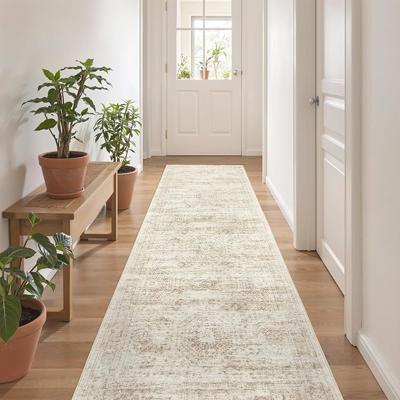 Amazon.com: Restydon 2x8 Runner Rug Non Slip,Washable Hallway Runner Rug,Beige | Neutral Rugs for Kitchen,Entryway,Bedroom,Bathroom,Nursery Room,Thin,