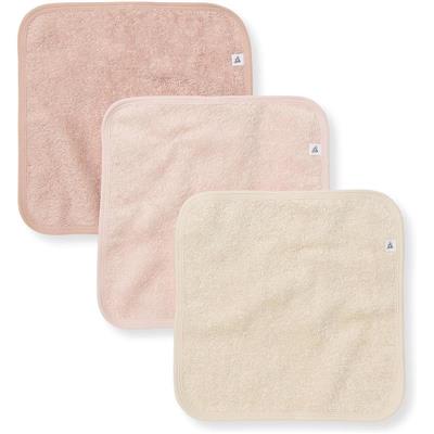 Burts Bees - Baby Infant Washcloths, 100% Organic Cotton, Knit Terry, 3Pk, Pink Sand