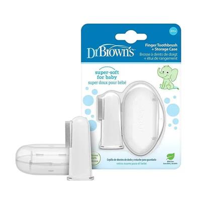 Dr. Browns - Silicone Finger Toothbrush With Case
