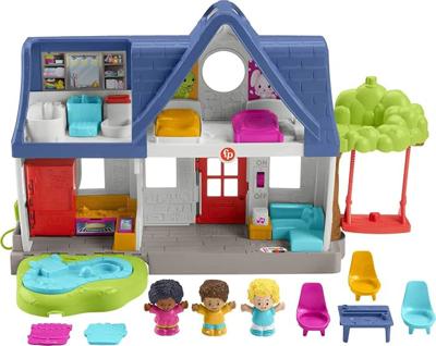 Amazon.com: Fisher-Price Little People Friends Together Play House | Pretend Home Playset, Smart Stages with Learning Songs, Toddler Toy, Preschool Ki