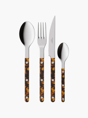 Sabre Paris Bistrot Cutlery - Tortoiseshell 24pcs – Hands