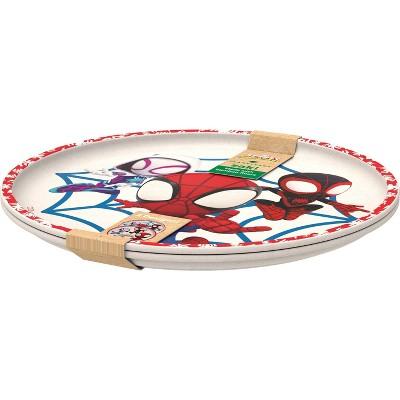 Zak Designs Spidey and His Amazing Friends 2pk 8 Melamine Bamboo Dining Plate Set : Target