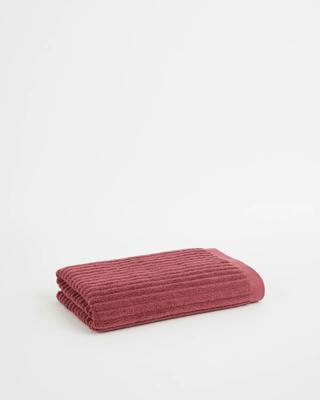 Dylan Australian Cotton Rib Bath Towel - Ruby | Target Australia