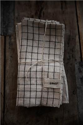 Ernst napkin 2 pack checked 40x40 cm from ERNST - NordicNest.com