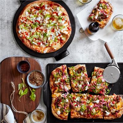Williams Sonoma Walnut Handled Pizza Wheel | Pizza Tools | Williams Sonoma