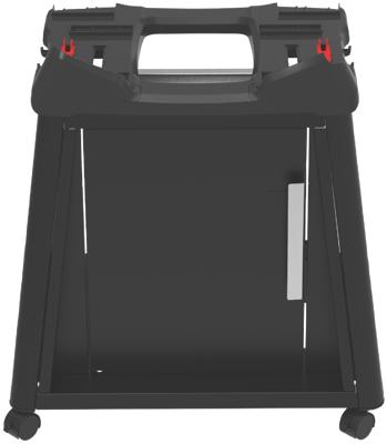 Weber Premium Cart for Baby Q and Q series Gas BBQs Powder coated steel (Black) 3400175