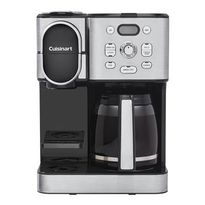Cuisinart Programmable Single Serve Drip Coffee Maker with HomeBarista Reusable Filter Cup, Silver