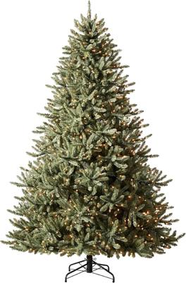Amazon.com: Balsam Hill 6.5ft Pre-Lit Classic Blue Spruce - Artificial Christmas Tree with 2,144+ Tips, 700 Clear LED Lights, Easy Plug Technology & P