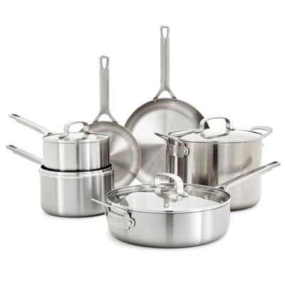 Bobby Flay by GreenPan Chef Series Uncoated Stainless Steel 10-Piece C | GreenPan