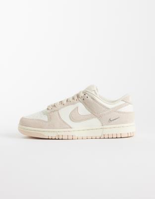 Nike Dunk trainers in white and light brown  | ASOS