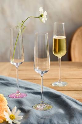 Pressed Floral Flutes, Set of 2 | AnthroHome